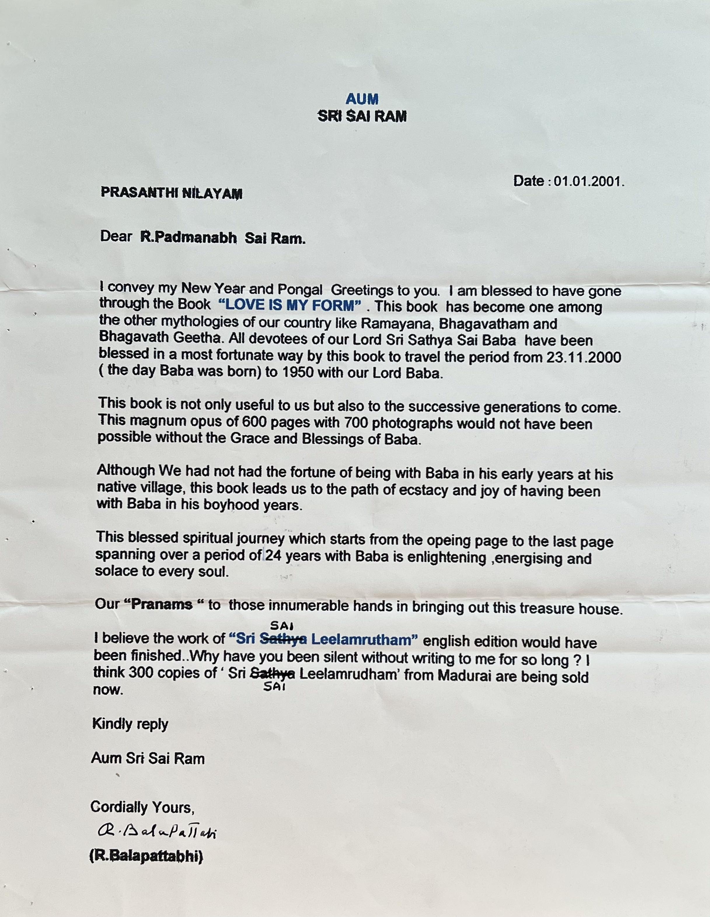 Review on Love Is My Form: The Advent Book by R. Padmanaban